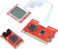 Diagnose-Debug-Karte, POST-Testkarte, PC-Laptop-Desktop-Diagnosetool mit LCD-Display, Echtzeit-Spannungsüberwachung und Schlüsselsignalüberwachung, Ideal für PC-Laptop-Desktop