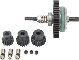 Diferencialinės pavaros "Slash" mazgas RC automobiliui, 52T karūnos įranga, 15T 17T 19T krumpliaračiai, 1/10 mastelio atnaujinimo dalys, patvari metalinė konstrukcija