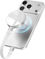 DIGIERA 2 TB magnetinis nešiojamasis SSD diskas, išorinis kietasis diskas su USB-C 3.2 Gen 2x2, greitis iki 2000MB/s, suderinamas su "iPhone 15/16" serijos telefonais, asmeniniais ir nešiojamaisiais kompiuteriais ir kitais USB-C įrenginiais, baltos spalv
