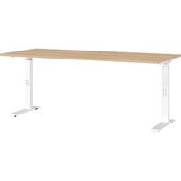 Reguliuojamas darbo stalas su ąžuolo dekoro stalviršiu 80x180 cm Downey – Germania