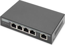 DIGITUS Extender 4 prievadų Gigabit PoE 802.3at 60W