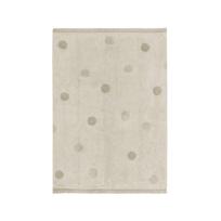 Skalbiamas/rankų darbo iš medvilnės vaikiškas kilimas khaki spalvos/kreminės spalvos 120x160 cm Hippy Dots Olive – Lorena Canals