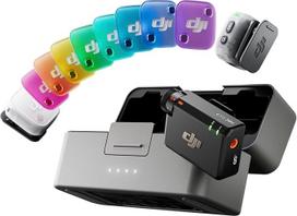 DJI Mic Mini 2 (2 TX + 1 Standard RX + Ladeschale), Lavalier-Mikrofon, Ansteckmikrofon für iPhone und Android/Kamera/Tablet/PC, Handy-Mikrofon, 48h Akkulaufzeit, Magnet-Abdeckungen in Mehreren Farben