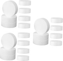DOITOOL 3 Sätze Zylindrischer Schaum Schaum Schaumscheiben Runden Schaumstoffkreise Zum Basteln Runde Schaumstoffscheiben Kreis Aus Polystyrol Zylinderpolystyrolblock Folge Weiß 7 Stücke * 3