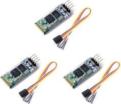 DollaTek 3 vnt. 4 kontaktų belaidis 4 kontaktų "Bluetooth" RF siųstuvas Serijinis modulis 4 laidų rinkinys, skirtas "Arduino