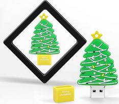 DONWEI 64GB USB atminties kaupiklis "Memory Stick" 64GB kabantis raktų pakabukas Kalėdų eglutė USB atmintinė