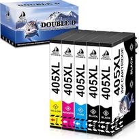 DOUBLE D 405XL suderinama su Epson 405 XL daugiapakuote, skirta Epson Workforce Pro 3825DWF WF-7830DTWF WF-3820DWF WF-4830DTWF WF-4820DWF WF-4825DWF WF-4820DWF WF-4825DWF WF-7835DTWF WF-7840DTWF (5 pakuotės)