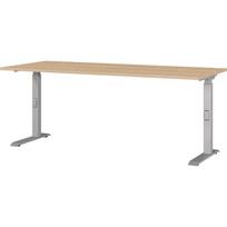 Reguliuojamas darbo stalas su ąžuolo dekoro stalviršiu 80x180 cm Downey – Germania