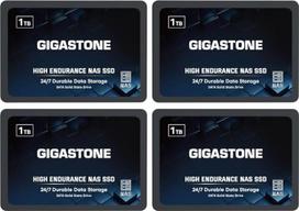 Dresmannst Gigastone [Enterprise SSD] NAS SSD 1TB (4-Pack) RAID SSD Verslo serverių saugykla Duomenų centras Tvirtas 2,5 colių SATA III vidinis kietasis diskas 3D NAND SLC Cache atminties išplėtimas