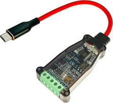 DSD TECH SH-U11GL Izoliuotas USB-C ir RS485 adapteris su FTDI lustu
