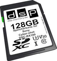 DSP Memory 128GB Professional V30 atminties kortelė skaitmeniniam fotoaparatui "Sony Cyber-Shot DSC-RX100