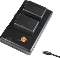 DSTE -UK-DSTE 2 vnt. akumuliatoriaus ir dvigubo "Micro USB" įkroviklio, suderinamo su VBK180 ir "Panasonic" HC-V10, HC-V100, HC-V100M, HC-V500, HC-V500M, HC-V700, HC-V700M, HDC-HS60, HDC-SD60 skaitmeniniais fotoaparatais