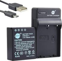 DSTE BLH-1 ličio jonų akumuliatoriaus ir mikro USB įkroviklio rinkinys, skirtas "Olympus EM1 MARK II" fotoaparatui