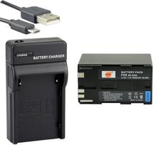 DSTE BP-970G ličio jonų akumuliatorius ir mikro USB įkroviklis tinka "Canon XLH1", "XHG1", "XHA1", "XL2", "XM2", "XF305", "XF300", "XF105", "XF100