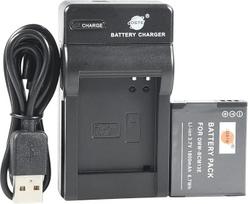 DSTE DMW-BCM13E ličio jonų akumuliatorius ir mikro USB įkroviklis, suderinamas su "Panasonic DMW-BCM13", DMW-BCM13PP ir "Panasonic Lumix" DMC-FT5, DMC-LZ40, DMC-TS5