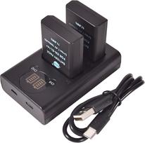 DSTE EN-EL14 EN-EL14A ENEL14 Ersatz akku (2 pakuotės) ir dviguba USB jungtis Kompatibilus su Nikon D5100 D5300 D5500 D3400 D5600 D3500 P7000 P7200 P7800