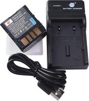 DSTE ličio jonų akumuliatorius ir mikro USB įkroviklis, suderinami su JVC BN-VF707U GR-D375 GR-D390 GR-D393 GR-D395 GR-D396 GR-D450 GR-D570 GR-D640 GR-D645 fotoaparatu JVC BN-VF 707 BN-VF714
