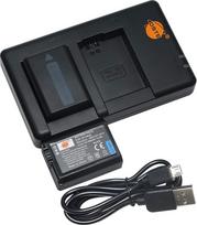 DSTE NP-FW50 ličio baterija 7,4 V 1950 mAh 2 pakuotės + dvigubas įkroviklis Suderinama su "Sony Alpha 7, A7, Alpha 7R, a7R, Alpha 7R II, Alpha a3000, a6000, NEX-7, SLT-A55V, DSC-RX10 skaitmeniniais fotoaparatais
