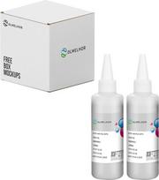 DTF Tinte 200ML Weiß DTF Transfer Tinte für PET Film Refill DTF Tinte für EPN ET-8550, XP15000, L800, L805, R1390, R2400 DTF Drucker Wärmeübertragung Drucken direkt zum Film, 2-Pcak