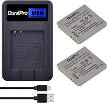 DuraPro 2 vnt. NB-4L akumuliatorius + LCD USB įkroviklis, skirtas Canon IXUS 30, 40, 50, 55, 60, 65, 70, 75, 80 is, 82 is, 100 is, 110 is, 115 HS, 120 is, 130, 220 HS, 230 HS, 255 HS, I Zoom, i7, i7, iZoom