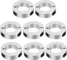 Dvigubo padalijimo koto apykaklė 35 mm skylė Dviejų dalių spaustuko apykaklė 60 mm OD 15 mm storio aliuminio lydinio varžtas Split Ring Pack of 8