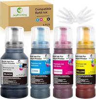 E104 rašalo pildymo rinkinys, suderinamas su "Epson Ecotank" ET-4800 ET-2710 ET-2711 ET-2861 ET-2862 ET-2712 ET-2714 ET-2715 ET-2720 ET-2721 ET-2726 ET-2726 ET-2726 ET-2726 ET-2726 ET-2726 ET-2726 810 ET-2811 (140