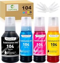 E104 sublimacinio rašalo daugiapakopė pildomoji talpykla, suderinama su "Epson Ecotank" ET-2711 ET-1810 ET-2710 ET-2710 ET-2861 ET-2862 ET-2712 ET-2714 ET-2715 ET-2720 ET-2721 (14 0 ml BK, 1, 100 ml spalvotas)