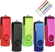 EASTBULL USB atmintinė 32GB, 5 vnt. "Memory Stick" 32GB įvairiaspalvių USB atmintinių Duomenų saugykla (32GB, įvairiaspalvė)