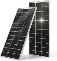 ECO-WORTHY 2 Pack Bifacial saulės kolektorius 400W 195W 12V monokristalinės saulės kolektorius Off Grid PV energijos tiekimas namams Stovyklavietė valtis stoginė ūkis RV