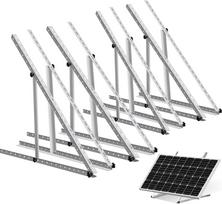 ECO-WORTHY 4 poros saulės kolektorių laikiklių, 1140 mm saulės kolektorių laikiklis, balkono saulės kolektorių elektrinė, reguliuojamas 0-90° laikiklis plokščiam stogui, sodui