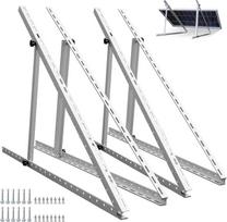 ECO-WORTHY 4 saulės baterijų laikiklių pakuotė, 114 cm, 45 colių, balkono elektrinės laikiklis, reguliuojamas 0-90° kampu, nuo 100 W iki 800 W saulės modulių montavimo rinkinys plokščiam stogui, sienai, namelyje ant ratų, valtyje ir sode