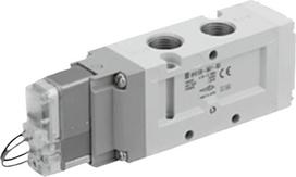 Elektromagnetinis vožtuvas, valdomas pilotuojamuoju būdu, 5 prievadų gnybtas / įvorė VF VF5000 serija VF5320 VF5320K VF5320-5D1/5DD1/5DZD1/5DZ1/4DZ1/5GD-03(VF5320K-5DZ1-02)