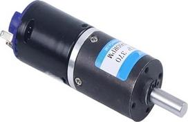 Elektromotoras su planetiniu varikliu, nuolatinė srovė 6 V ir 24 mm, nedidelis vėjo stiprumas, aukštas slėgio momentas, prieš srovės stiprumą, 24GP-370 (6 V variklis ir apkaba, 60 U/min, 4 mm)