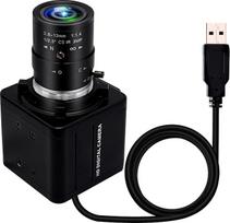 ELP 2MP 1080P plačiakampė interneto kamera su 2,8-12 mm priartinimo objektyvu, IMX323 jutiklis Interneto kamera "Plug & Play" kompiuteriui, staliniam kompiuteriui, kintamo fokusavimo USB kamera "Windows", "Linux", mini vaizdo konferencijų USB 2.0 kamera