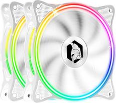EMPIRE GAMING PC korpuso ventiliatorius "Gamer" 2 x 120 mm - didelis oro srautas - RGB adresuojamas LED PWM 3 kontaktų 5 voltų - dviguba kilpa - tylus - aušinimas 12 cm - baltas