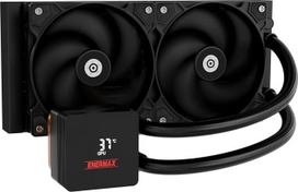 ENERMAX LIQMAX IV 240 mm AIO CPU aušinimas vandeniu Dviejų kamerų TDP 360W+ Intel LGA 1851/1700/115x/2066 AMD AM5/AM4 Skaitmeninis ekranas 2x 120 PWM našumo srauto ventiliatorius ELC-LMIV240-SF