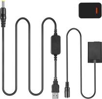 EP-5G nuolatinės srovės jungtis EN-EL25 EN-EL25a baterijos manekenas + EH-5A USB maitinimo kabelio jungtis + QC3.0 USB adapteris, skirtas Nikon Z30 Z50 ZFC fotoaparatams