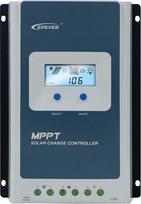 EPEVER 40 A 12/24 / automatinis MPPT saulės kolektorių identifikavimas su LCD ekranais, tikslūs parametrų ir temperatūros jutikliai, su ličio jungtimi (40 A MPPT valdiklis)