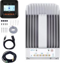 EPEVER MPPT saulės energijos įkrovimo valdiklis 20A 12V/24V automobilių saulės kolektorių įkrovimo valdiklis Max. PV 150V Saulės energijos įkrovos valdiklis su MT50 nuotoliniu matuokliu + temperatūros jutikliu RST + kompiuterio stebėjimo kabeliu RS485