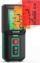 ERICKHILL EMF matuoklis 3-in-1, trijų ašių elektrosmogo matuoklis EF/MF/RF, RF detektorius su LCD ekranu, įkraunamas, 3 aliarmo režimai namams ir biurui