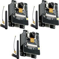 ESP32 CAM WiFi "Bluetooth" plokštė, ESP32 CAM MB Plėtros plokštė ESP32 Dual-Core su kamera 2640 + 2,4 G antenos IPEX, Micro USB, su lizdu TF kortelei, suderinama su "Arduino", 3 vnt.