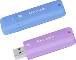 Espeon 2 pakuotės 64GB USB 3.1 USB atmintinės guminė korpuso apsauga Macaroon šviesiai mėlyna šviesiai violetinė