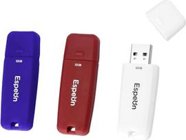 Espeon 3 pakuotės 32GB USB 2.0 USB atmintinės guminė korpuso apsauga Classic White Blue Red