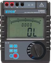ETCR3480B 5000V, 0,1 Mo ~ 400go, AC 0V-750V Izoliacijos atsparumo testeris(ETCR3480A)