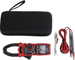 Eujgoov Digitales Zangenmessgerät, True RMS, 6000 Zählungen, AC/DC-Spannung, Strom, 1000 V, 1000 A, NCV-Multimeter-Tester für Elektrische Wartung, Industrielle Reparatur, (HT208D ohne Batterie (1000