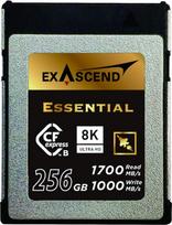 Exascend 256G Essential CFExpress B tipo kortelė Skaitymas iki 1800MB/s Suderinama su "Canon", "Nikon", "Panasonic" ir kitais fotoaparatais
