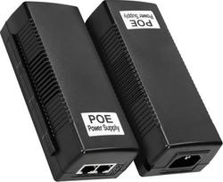 Extralink POE-48-48W, PoE inžektorius Gigabit, 48V, 1A, 48W, su kabeliu, 10/100/1000, apsauga nuo trumpojo jungimo ir viršįtampių, du RJ-45 prievadai, PoE adapteris, PoE inžektorius, 802.3AF/at, pasyvus