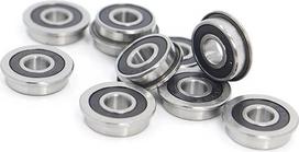 F695 2RS Guoliai 5 x 13 x 4 mm 10 vienetų ABEC-7 flanšiniai miniatiūriniai F695 RS rutuliniai guoliai F695RS