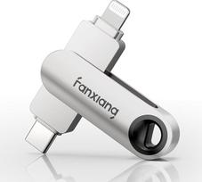 fanxiang 64GB USB atmintinė 80MB/s didelės spartos USB 3.2 Gen1 Type-C + Lightning suderinama su "Windows", "Mac", "iOS