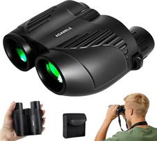 Fernglas für Erwachsene und Kinder, 10x25 Kompaktes Kleines Fernglas mit HD Linsen, Leicht, mit Gürteltasche & Faltbares - Ideal für Outdoor Sportspiele, Wandern, Vogelbeobachtung, Konzerte